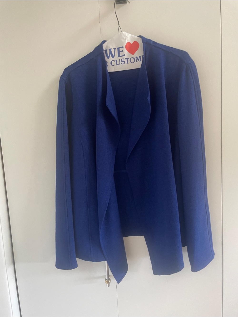 Women’s Open Front Blue Blazer Jacket